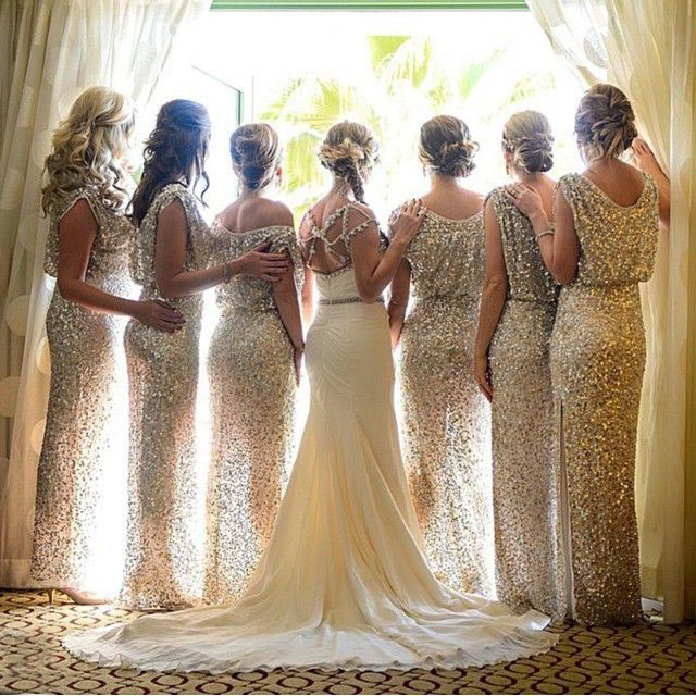 glitter bridesmaid